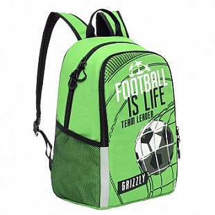 Рюкзак школьный GRIZZLY RB-964-5 /1 light green
