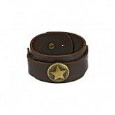Мужской браслет из натуральной кожи Spikes SL0132-BRN