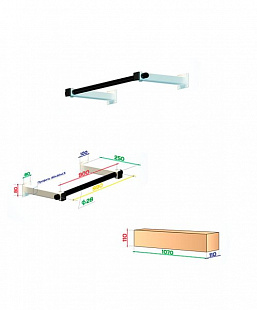 Турник настенный Starfit Slim 2 с малым выносом
