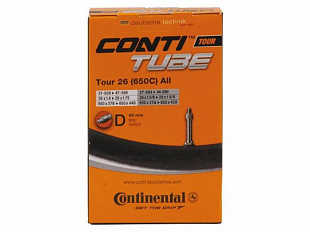 Велокамера Continental Tour 26", 37-559/47-597, D40, Dunlop, 01815110000