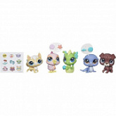 Игровой набор Littlest Pet Shop 5 зверюшек с аксессуарами №1 (B0282)