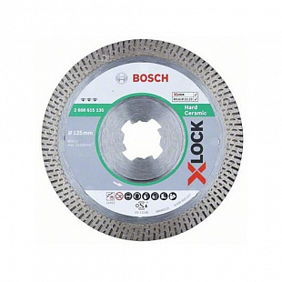 Алмазный круг Bosch 125х22,23 мм по керамике сплошной X-LOCK Best for Hard Ceramic 2608615135