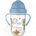 Поильник непроливающий Canpol babies Bonjur Paris с трубочкой и утяжелителем 270 мл., 6 мес. + (56/607_blu)