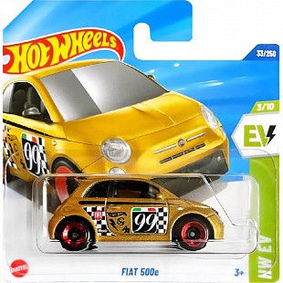 Машинка Hot Wheels Базовой коллекции Fiat 500e 33/250 (5785 HYW85) mainline 2025