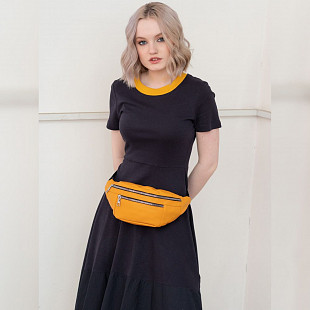 Поясная сумка женская Ors Oro OPS-0157 yellow