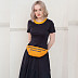 Поясная сумка женская Ors Oro OPS-0157 yellow