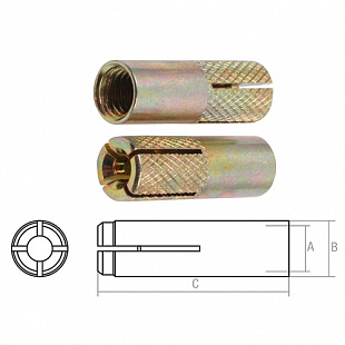 Анкер забиваемый Starfix М20х25х80 мм SMP-61256-1