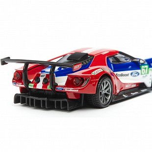 Машинка Bburago 1:32 2017 Ford GT №67 Le Mans (18-41158) blue