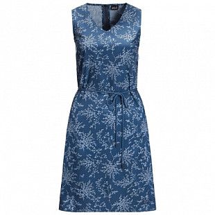 Платье летнее женское Jack Wolfskin Tioga Road Print Dress ocean wave all over