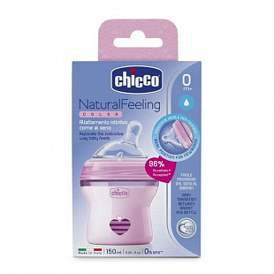 Бутылочка Chicco Natural Feeling 0+ мес 150 мл 00080811110000