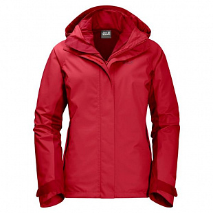 Куртка женская Jack Wolfskin Iceland Voyage 3в1 Red