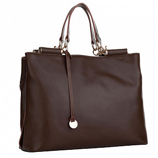Женская сумка из кожи Pola 4485 dark brown