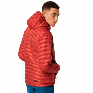 Ветрозащитная утепленная куртка мужская Jack Wolfskin Mountain Down Jkt M lava red
