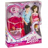 Набор кукол "Счастливая семья" c аксессуарами, Belle JX600-97