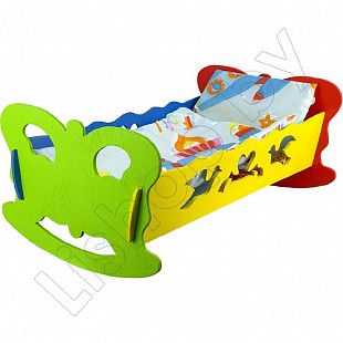 Кроватка для кукол Stantom (006303) light blue №1