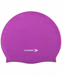 Шапочка для плавания LongSail силикон purple