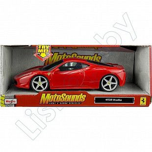 Масштабная модель автомобиля Maisto 1:24 Ferrari 458 Italia (81229) red