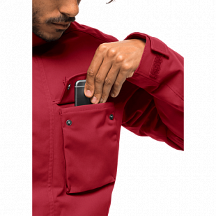 Куртка мужская Jack Wolfskin Glacier Canyon Parka red lacquer
