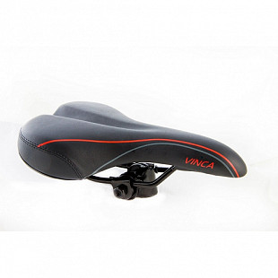 Велоседло Vinca VP 6183 red lines