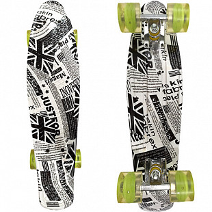 Penny board (пенни борд) Display Newspaper Green LED