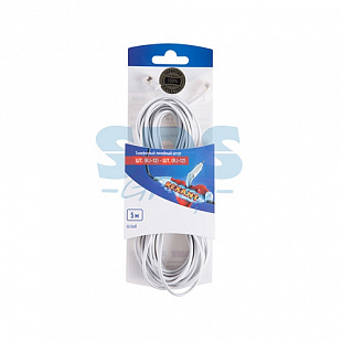 Телефонный удлинитель Rexant 6р-4с, 5 м, white 06-3210
