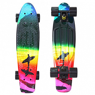 Penny board (пенни борд) Y-Scoo Fishskateboard Print 22 401G-O Offshore