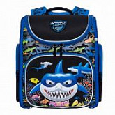 Рюкзак школьный GRIZZLY RAr-081-3 /1 black/blue