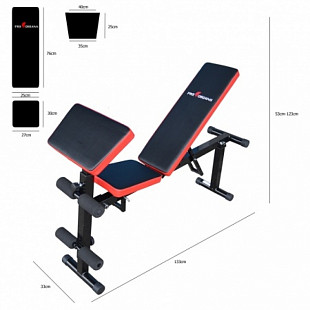 Набор LUX Atlas Sport скамья AS-03 PRO и гантели 40кг