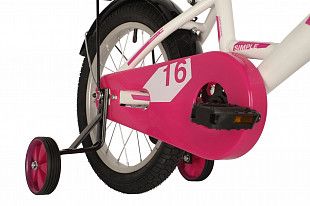 Велосипед Foxx Simple 16" white/pink
