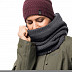 Шарф женский Jack Wolfskin White Rock Loop Women 1906371-6230 ebony