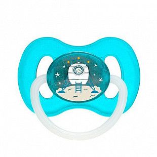 Пустышка Canpol babies Space Латексная Круглая 0-6 мес. (23/221_blu) blue