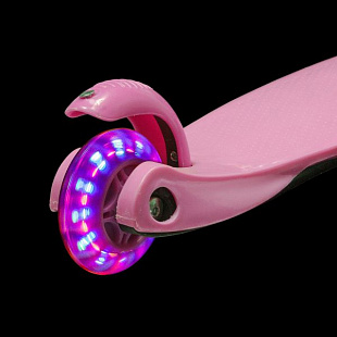 Самокат-кикборд Novatrack Disco-kids Pink 120DISCOKIDS.PN6