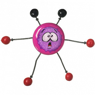 Игрушка Bondibon Чудики Сползает по стеклу Акробат Смайл ВВ4280 pink