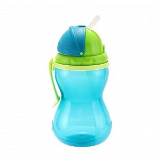 Поильник Canpol babies спортивный со складывающейся трубочкой 12м+ 370 мл (56/113_blu) blue