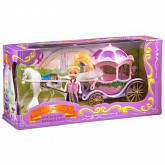 Набор Shenzhen Toys Кукла в карете с лошадкой R-3238A pink