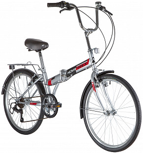 Велосипед Novatrack TG-24 Classic 6.0 NF 24" (2020) 24NFTG6SV.GR20 grey