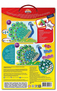 Набор для детского творчества Dalis Мозаика из пластилина Павлин MC-306