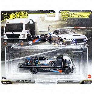 Машинка Hot Wheels Premium Team Transport 2024 Ford Mustang RTR Spec 5-FD & Aero Lift (FLF56 JHX92)