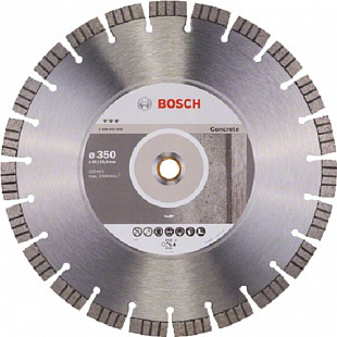 Алмазный круг Bosch 350х20/25,4 см по бетону сегментный 2608602658