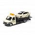 Масштабная модель автомобиля Bburago Street Fire Эвакуатор и Volksvagen Polo GTI 1:43 (18-31400) Black/Beige