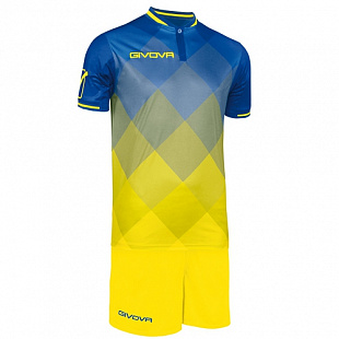 Футбольная форма Givova Kit Shade KITC55 blue/yellow