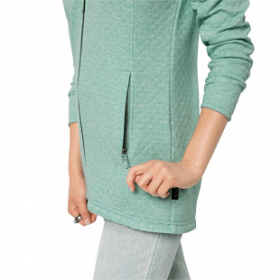 Пальто женское Jack Wolfskin Mila Hooded Jacket W light jade