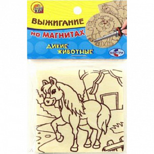 Набор для выжигания Рыжий Кот Лев и лошадь НР-9671