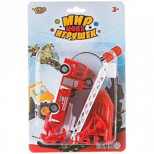 Набор YAKO "Пожарная служба", машина инерционная, серия Мир micro Игрушек В88718