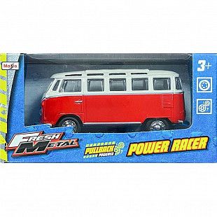 Машинка инерционная Maisto 1:40 Volkswagen Van Samba (21001) cream/red