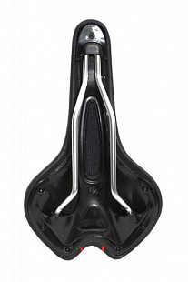 Седло Velo универсальное VL-3262 облегченное эластомерное black/red 6-143262