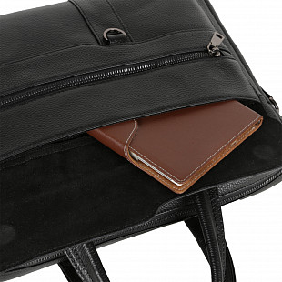 Мужская кожаная сумка Polar 0905 black