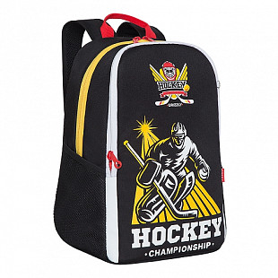 Рюкзак школьный GRIZZLY RB-151-1 /2 black/yellow