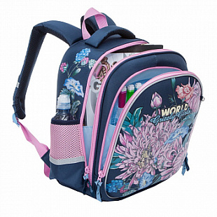 Рюкзак школьный GRIZZLY RA-879-5 /1 dark blue