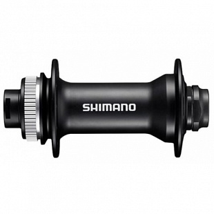 Втулка передняя Shimano MT400 OLD: 110 мм, под полую ось 15 мм, C.Lock, EHBMT400BA